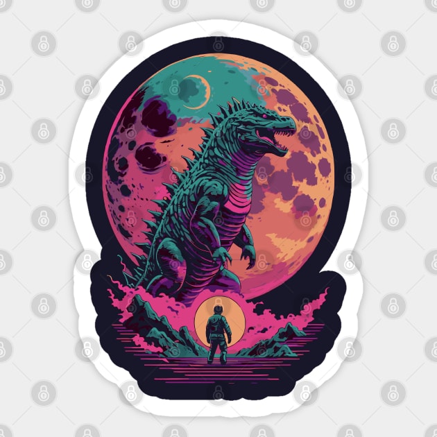 Moonlight Zilla Sticker by DeathAnarchy